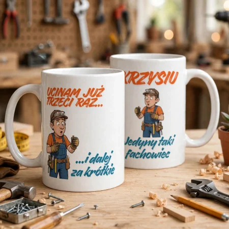 Personalizowany Kubek dla Budowlańca - Jedyny taki fachowiec